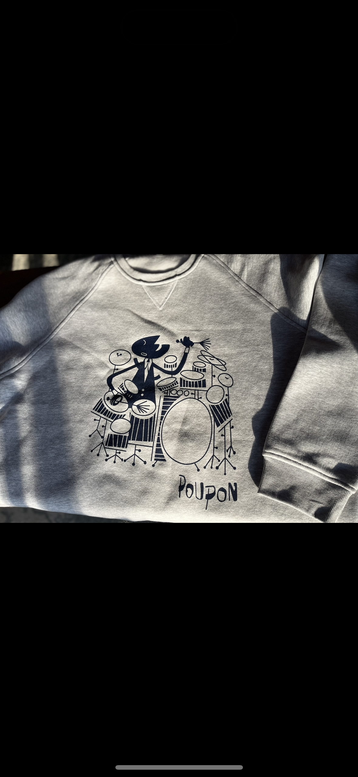 Poupon drum solo crew neck