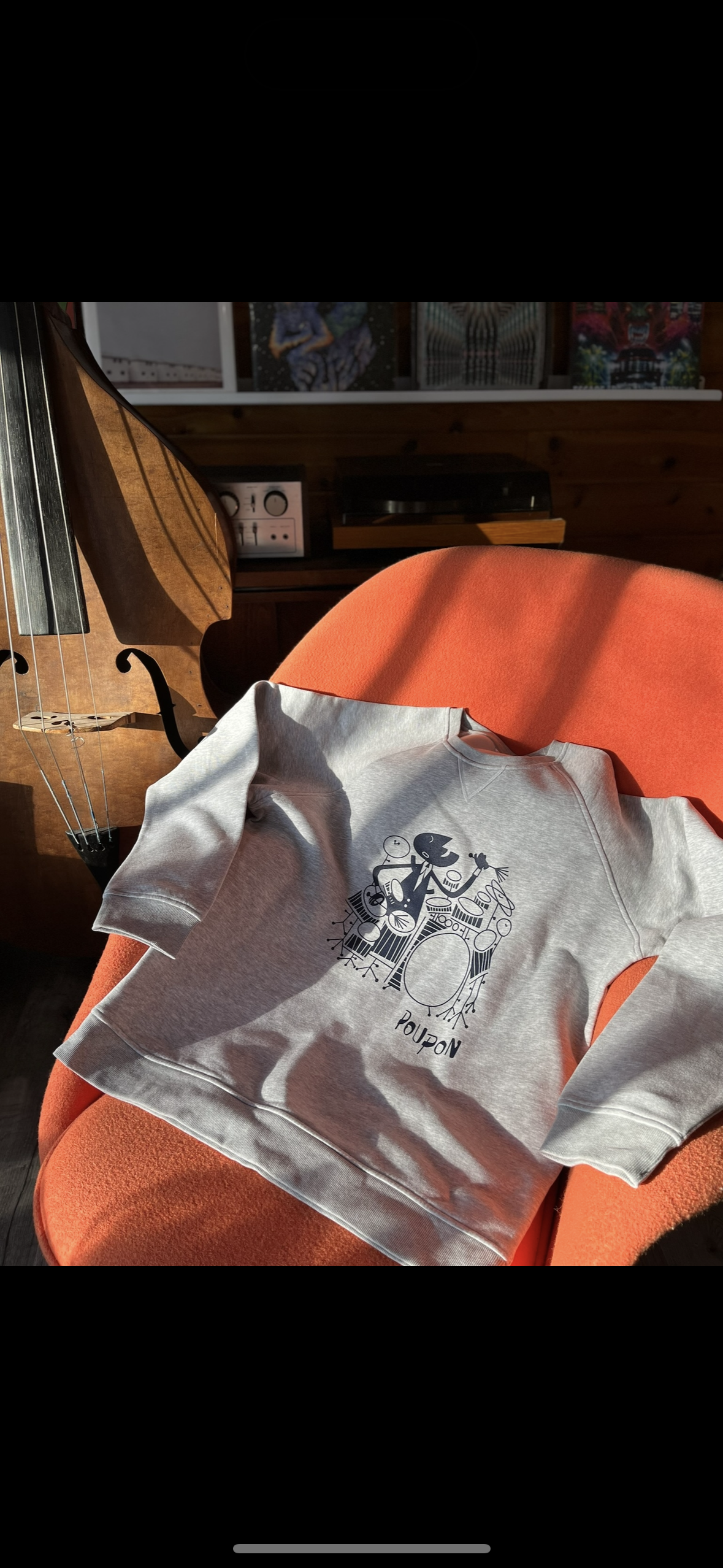 Poupon drum solo crew neck