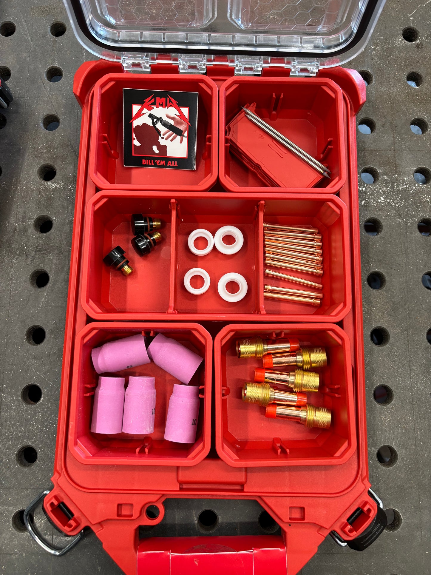 TIG Welder's Tackle Box consumables Pack-Out